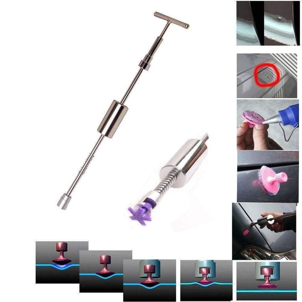 Planet Gates PDR Tools Glue Puller Set Car Dent Repair Kit Paintless Hail Dent Remover Slide Hammer Tabs Glue Gun Hand Set DIY Repair Tools