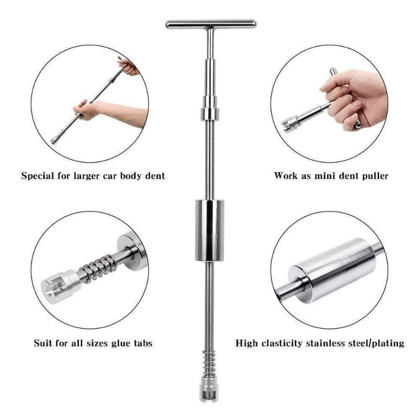 Planet Gates PDR Tools Glue Puller Set Car Dent Repair Kit Paintless Hail Dent Remover Slide Hammer Tabs Glue Gun Hand Set DIY Repair Tools