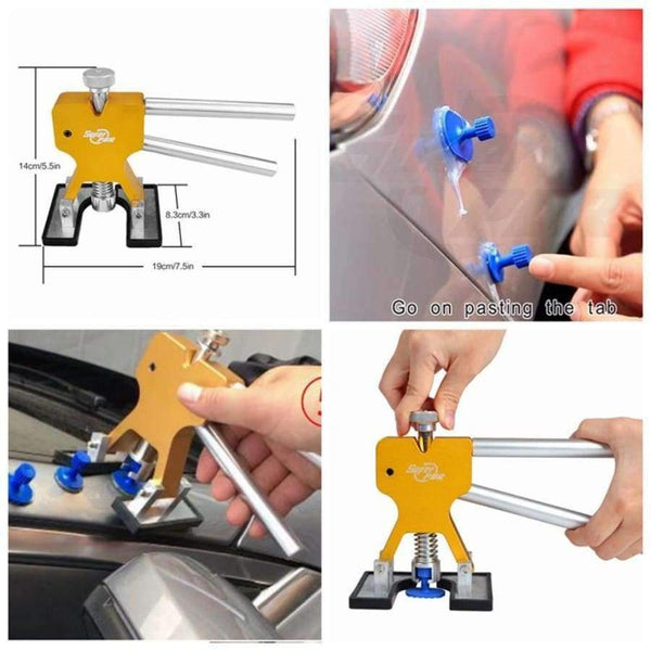 Planet Gates PDR Tools Paintless Dent Removal Car Repair Tool Kit Removing Dents Auto Tools Puller Dent Lifter Pulling Bridge Suction Cups