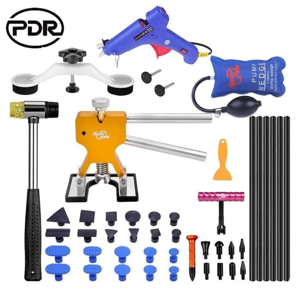 Planet Gates PDR Tools Paintless Dent Removal Car Repair Tool Kit Removing Dents Auto Tools Puller Dent Lifter Pulling Bridge Suction Cups