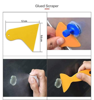 Planet Gates PDR tools Professional Dent Repair Lifter Car Body Dent Removal Kit Glue Gun and Sticks Paintless Dent Repair T-bar Puller