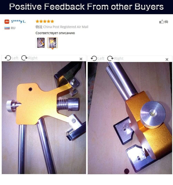 Planet Gates PDR tools Professional Dent Repair Lifter Car Body Dent Removal Kit Glue Gun and Sticks Paintless Dent Repair T-bar Puller