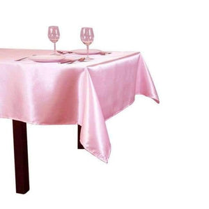 Planet Gates Peach / 90 x 132 inch 90 x 132 inch Rectangular Satin Tablecloth White/Black Tablecloths Table Cover for Wedding Party Restaurant Banquet Decorations