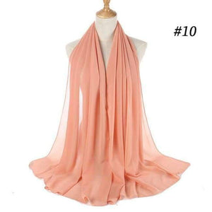 Planet Gates peach Plain bubble chiffon scarf hijab wrap printe solid color shawls headband muslim hijabs scarves/scarf 47 colors