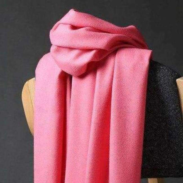 Planet Gates peach red DANKEYISI Luxury Winter Scarf Women Thicken Warm Scarves Wool Cashmere Scarf Man Wrap Pashmina Tassels Solid Color Scarf hijab