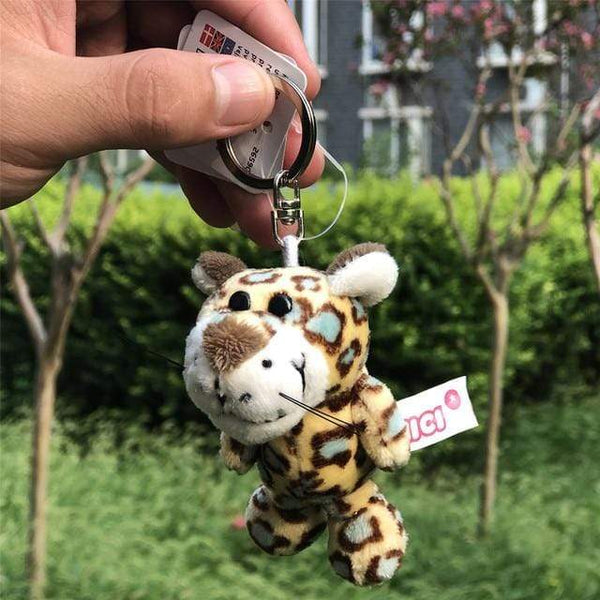 Planet Gates PEACOCK BLUE / China Cute Cartoon Bear Elephant Raccoon Monkey Animal Plush Toy Keychain Backpack Bag Keychain Shark Dinosaur Lion Omelette Cute Gift