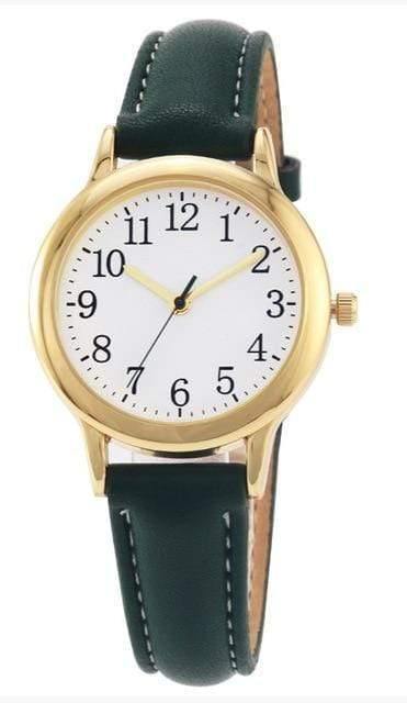 Planet Gates peacock Lady style women watch candy color straps leather band simple dial