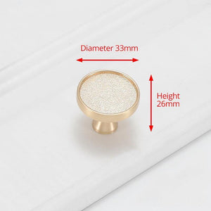 Brooch Design Pearl Gold Cabinet Knobs and Handles Zinc Alloy Kitchen Handles Drawer Knobs Pulls Furniture Handle Hardware