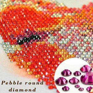 Planet Gates Pebble round diamond / 20*30cm DIY Diamond painting scenery handmade crystal embroidery craft supplies home decoration accessories diamant painting