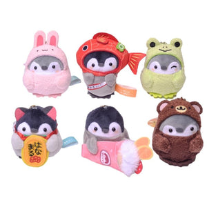 Planet Gates Penguin Plush Doll Kawaii Cartoon Anime Bunny Plush Toy Cute Animal Bear Keychain Bag Pendant Birthday Gift for Girl