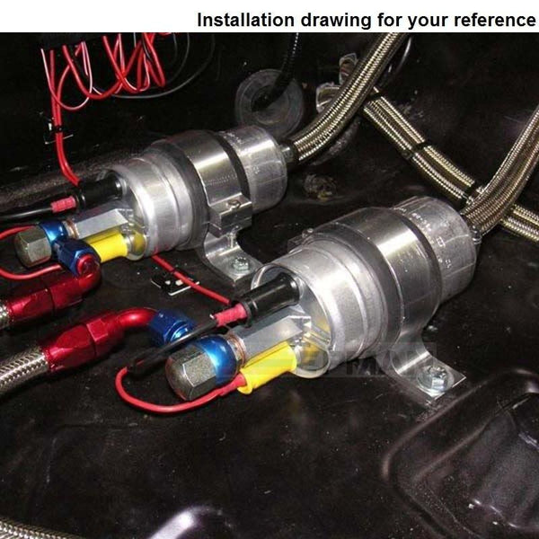 Planet Gates Performance 300lph External Fuel Pump 044 for OEM:0580 254 044 Poulor  H Q E85 Compatible  EPRYB044