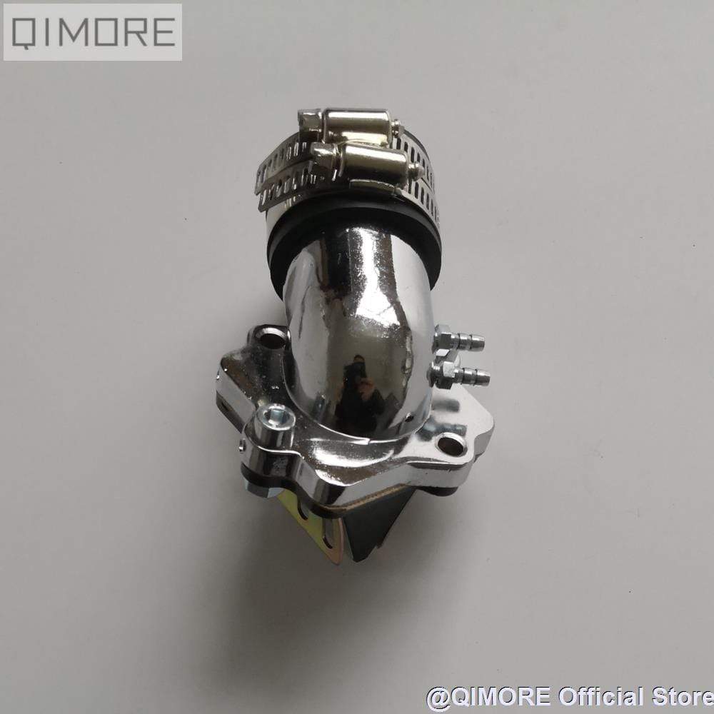 Planet Gates Performance Intake Manifold with Reed Valve for 2 stroke scooter Minarelli JOG 50 90 3KJ 4DM 1E40QMB 1E50QMF Vento ZIP BWS100