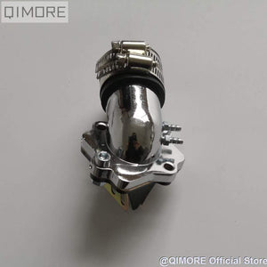Planet Gates Performance Intake Manifold with Reed Valve for 2 stroke scooter Minarelli JOG 50 90 3KJ 4DM 1E40QMB 1E50QMF Vento ZIP BWS100