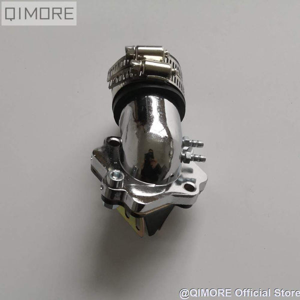 Planet Gates Performance Intake Manifold with Reed Valve for 2 stroke scooter Minarelli JOG 50 90 3KJ 4DM 1E40QMB 1E50QMF Vento ZIP BWS100