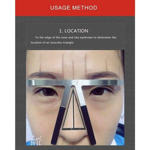 Planet Gates Permanent Makeup Eyebrow Shaping Tools Makeup Classic Beginner Tatoo Eyebrows ruler