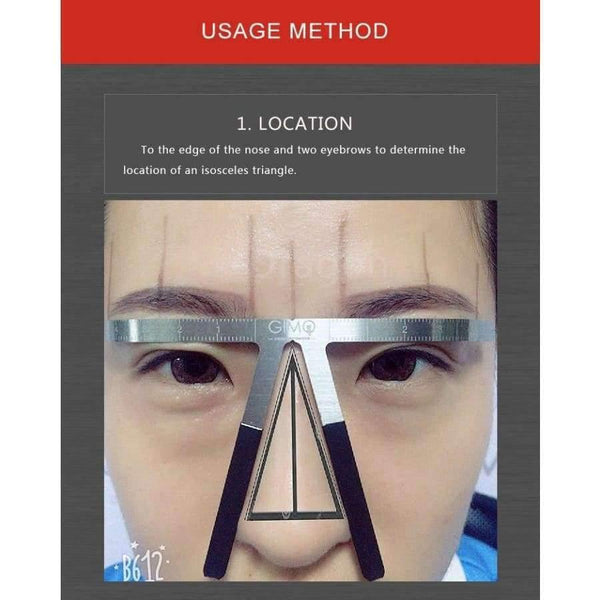 Planet Gates Permanent Makeup Eyebrow Shaping Tools Makeup Classic Beginner Tatoo Eyebrows ruler