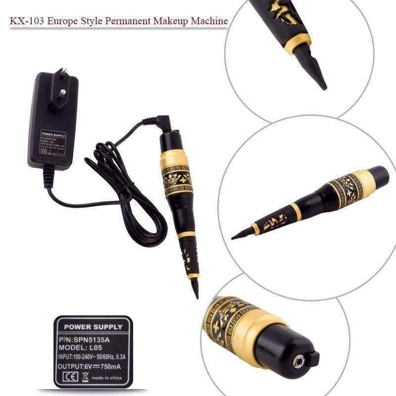 Planet Gates Permanent Makeup machine Kit Professional eyebrow tattoo machine power supply tatoo make up equipment tool set DSH-0066 10-0112