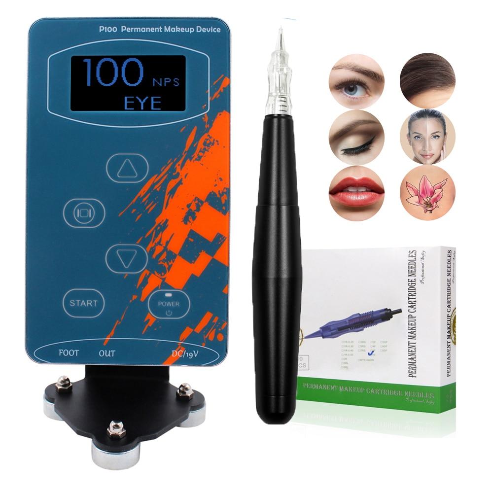 Planet Gates Permanent Makeup Rotary Tattoo Machine Eyebrow Tattoo Kits Professional Pen For Eyebrow Eyeliner Lip Tattoo Set