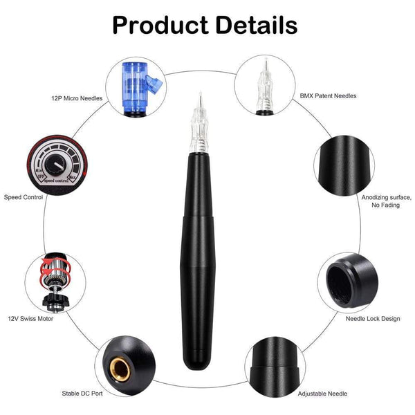 Planet Gates Permanent Makeup Rotary Tattoo Machine Eyebrow Tattoo Kits Professional Pen For Eyebrow Eyeliner Lip Tattoo Set