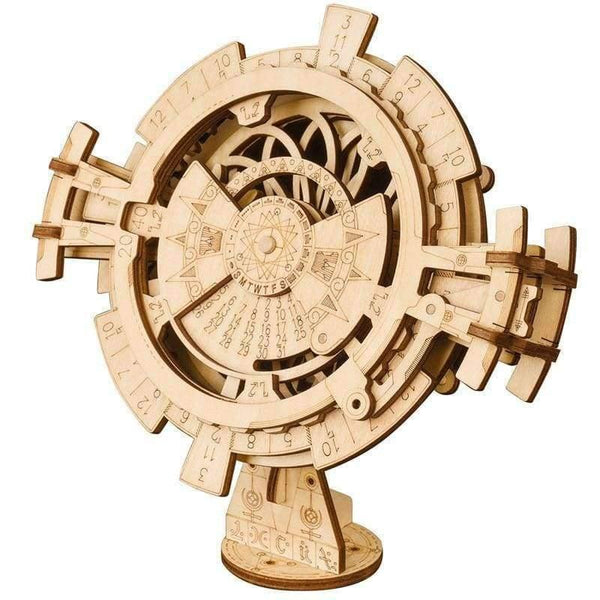Planet Gates perpetual calendar / China Robotime Creative DIY 3D Treasure Box&Calendar Wooden Puzzle Game Assembly Toy Gift for Children Teens Adult LK502