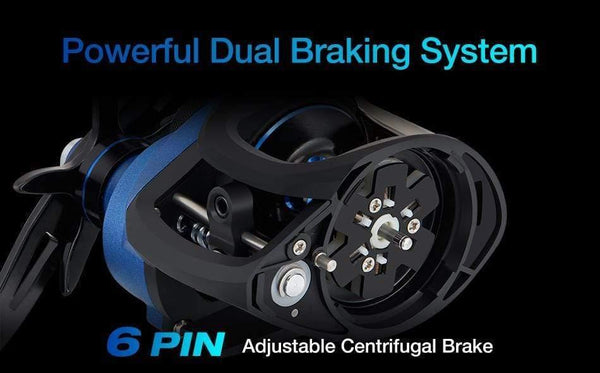 Planet Gates Perseus Dual Brake System Baitcasting Reel 8.4KG Drag Saltwater Freshwater Baitcasting Fishing Reel Pesca Carp