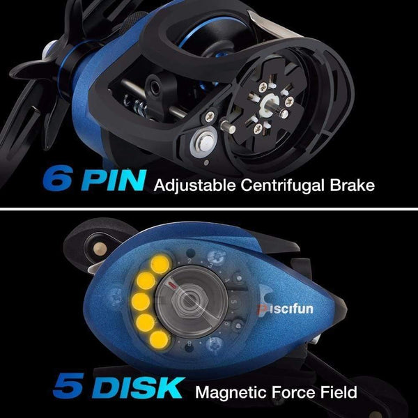 Planet Gates Perseus Dual Brake System Baitcasting Reel 8.4KG Drag Saltwater Freshwater Baitcasting Fishing Reel Pesca Carp