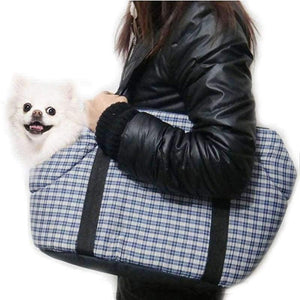 Planet Gates Pet Dog Carrier Bag Outdoor Travel Bags for Small Dogs Plaid Cotton Shoulder Carrying Puppy Pet Supplies