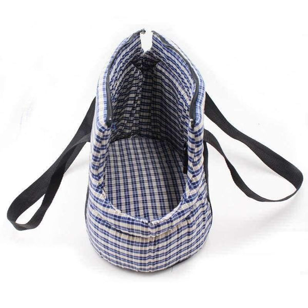 Pet Dog Carrier Bag Outdoor Travel Bags for Small Dogs Plaid Cotton Shoulder Carrying Puppy Pet Supplies - Planet Gates
