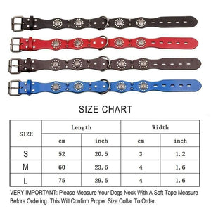 Planet Gates Pet Dog Collar Genuine Leather Retro Style Sharp Spiked Studded For Medium Large Breeds Pitbull Pet Products Acessorios