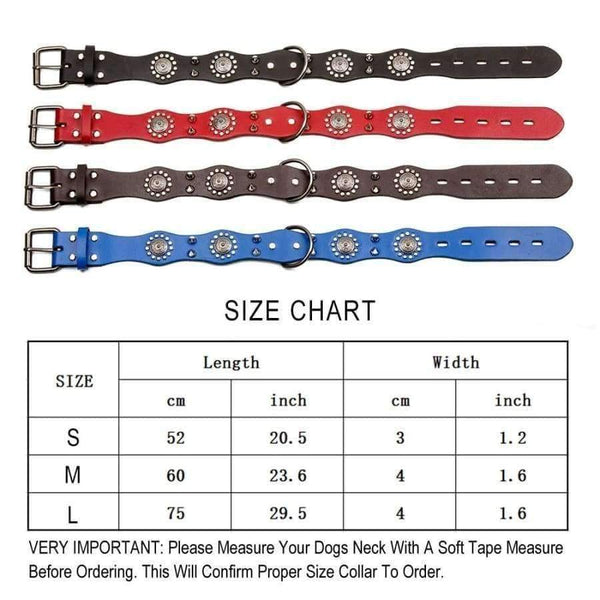 Planet Gates Pet Dog Collar Genuine Leather Retro Style Sharp Spiked Studded For Medium Large Breeds Pitbull Pet Products Acessorios