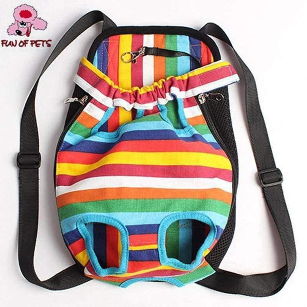 Planet Gates Pet Travel Bag Cat Carrier Bag for Small Dogs Pet Weight 0-10kg Five Holes Backpack Front Chest Backpack  Rainbow
