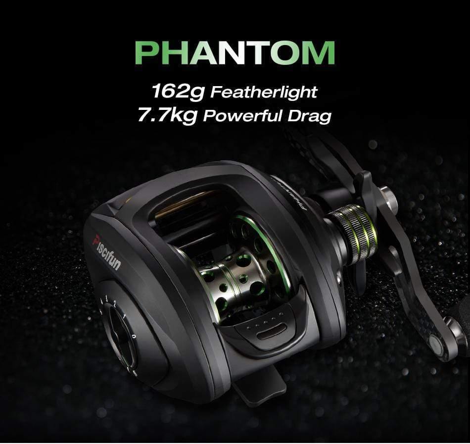 Planet Gates Phantom Carbon Fiber Ultralight 162g Baitcasting Reel Dual Brake 7.7kg Max Drag 7.0:1 Freshwater Fishing Reel