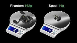 Planet Gates Phantom Carbon Fiber Ultralight 162g Baitcasting Reel Dual Brake 7.7kg Max Drag 7.0:1 Freshwater Fishing Reel