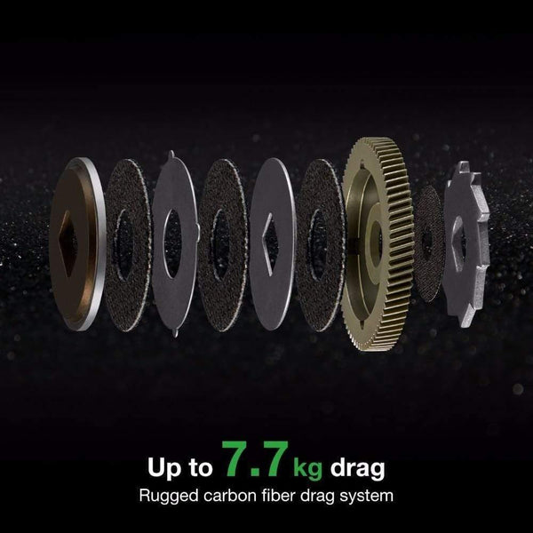 Planet Gates Phantom Carbon Fiber Ultralight 162g Baitcasting Reel Dual Brake 7.7kg Max Drag 7.0:1 Freshwater Fishing Reel