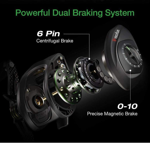 Planet Gates Phantom Carbon Fiber Ultralight 162g Baitcasting Reel Dual Brake 7.7kg Max Drag 7.0:1 Freshwater Fishing Reel