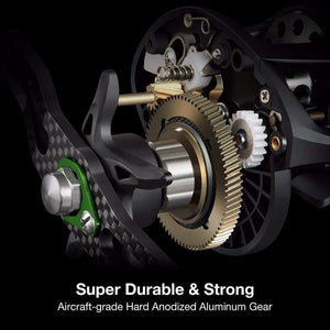 Planet Gates Phantom Carbon Fiber Ultralight 162g Baitcasting Reel Dual Brake 7.7kg Max Drag 7.0:1 Freshwater Fishing Reel