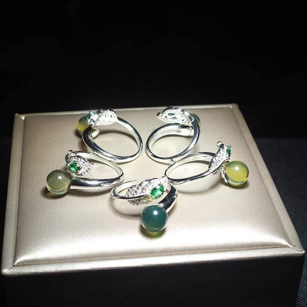 Planet Gates Phoenix tail blue amber  ring resizable ring high quality  diamond ring with 925 sterling silver women rings