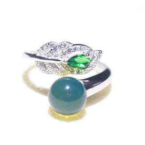 Planet Gates Phoenix tail blue amber  ring resizable ring high quality  diamond ring with 925 sterling silver women rings