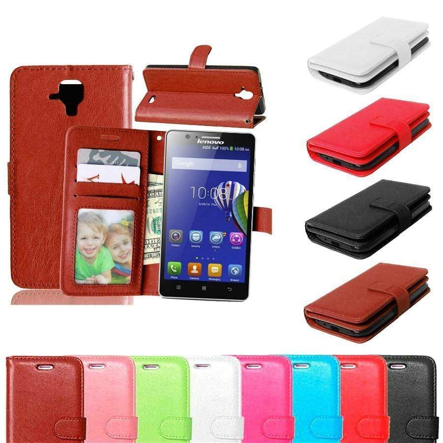 Planet Gates Phone Bag For Lenovo A 536 Skin Wallet Book Style Stand PU Leather Cover Flip Case For Lenovo A536 With Card Holder&Phone Frame