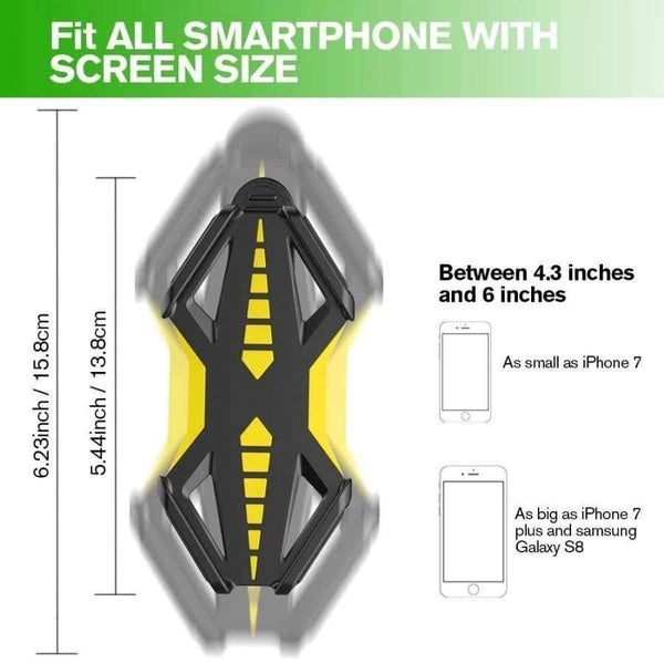 Planet Gates Phone Holder Anti-Slip Silicone Bicycle Holder For iPhone Samsung Bike Motorcycle Handlebar MTB Phone Holder Stand Mount