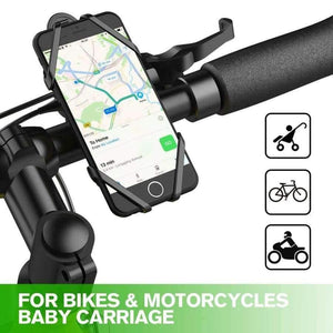 Planet Gates Phone Holder Anti-Slip Silicone Bicycle Holder For iPhone Samsung Bike Motorcycle Handlebar MTB Phone Holder Stand Mount