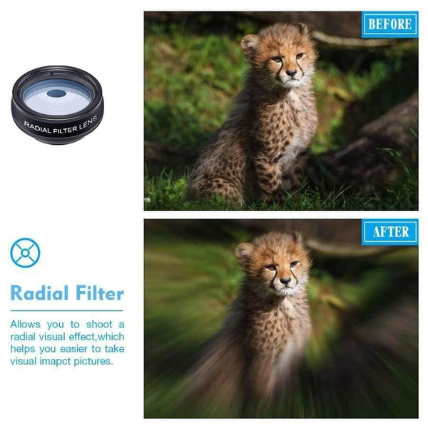 Planet Gates Phone lens kit universal 10 in 1 Fisheye Wide Angle macro Lens CPL Filter Kaleidoscope+2X telescope Lens for smartphone