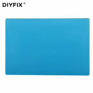 Planet Gates Phone Repair Tools 34x23cm Heat Insulation Silicone Pad Desk Mat BGA Soldering Station with Screw Position