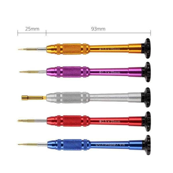 Planet Gates Phone Repair Tools Kit 5 in 1 Precision Screwdriver Set for iPhone X 8 7 6S 6 Disassemble Opening Kit