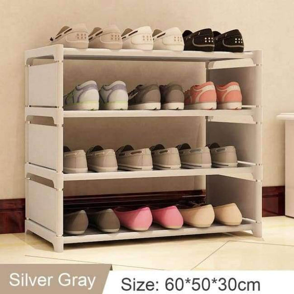 Planet Gates Photo Color 1 Shoe Rack Stand Assembly Stainless Steel Door Shoes Organizer multi-function Storage Cabinet space saver for Home Furniture