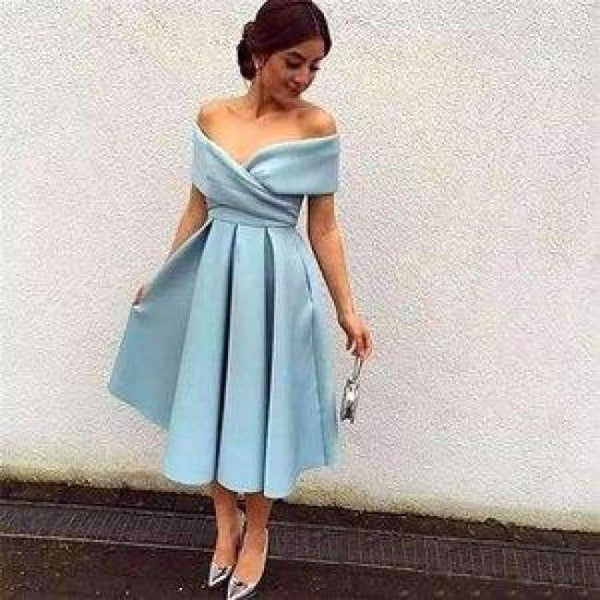 Planet Gates Photo Color / 2 Mint Blue Short Bridesmaid Dresses 2018 Boat Neck Cap Sleeve Pleat Satin Wedding Party Gowns Custom Made Occasion Dress