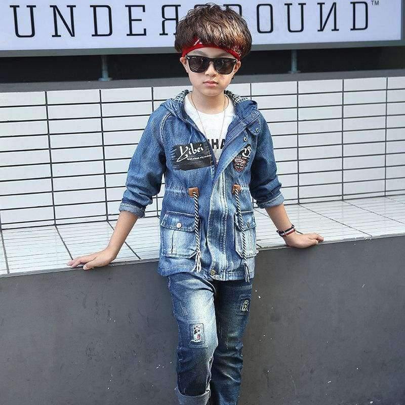 Planet Gates Photo Color / 4 Boy Clothes For Teenagers Boys Denim Jacket 2018 Spring Outerwear For Children Kids Coat For Boys 4 5 7 9 11 13 15 Years