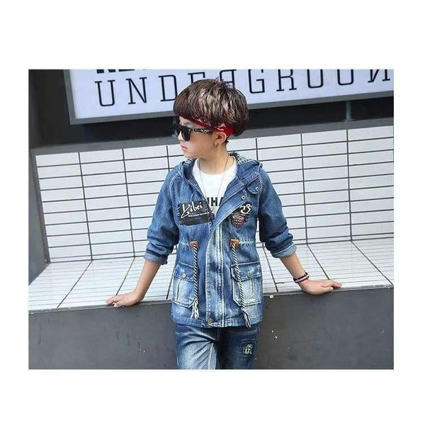 Planet Gates Photo Color / 4 Boy Clothes For Teenagers Boys Denim Jacket 2018 Spring Outerwear For Children Kids Coat For Boys 4 5 7 9 11 13 15 Years