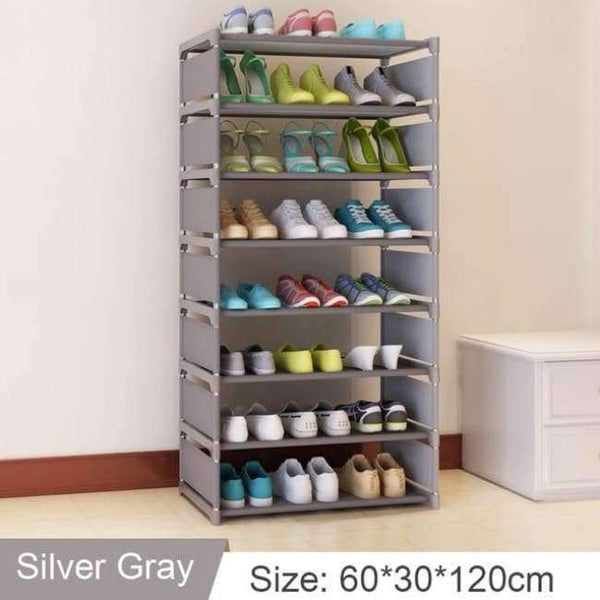 Planet Gates Photo Color 9 Shoe Rack Stand Assembly Stainless Steel Door Shoes Organizer multi-function Storage Cabinet space saver for Home Furniture