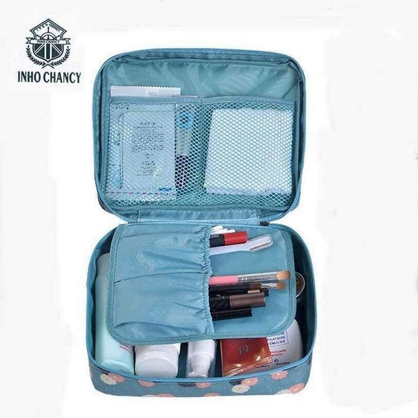 Planet Gates Photo Color Multifunction waterproof Toiletry Make Up Organizer double-layer makeup bag Man Women travel cosmetic bag wash bag